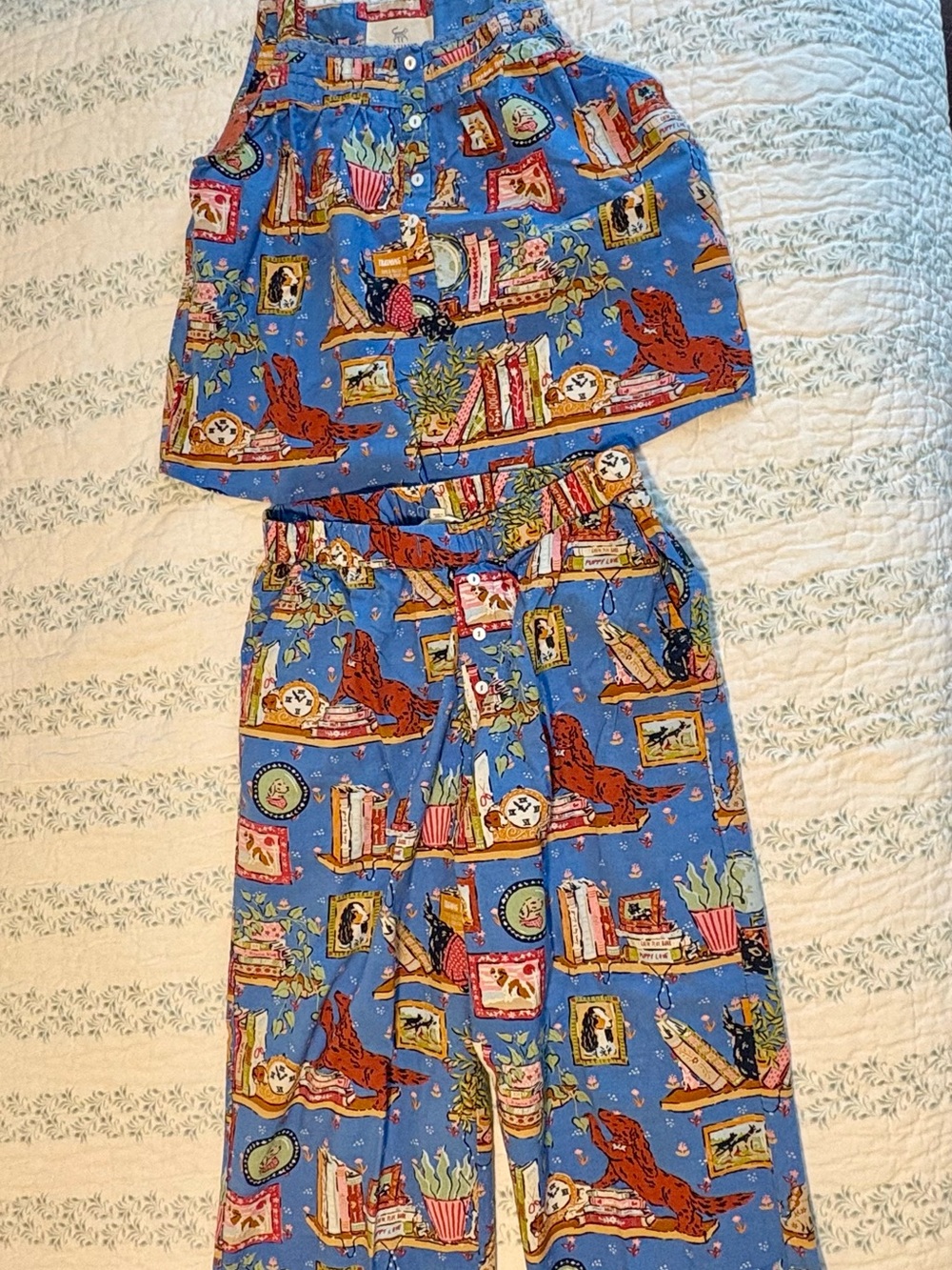 Printfresh XS Unleashed Stories cropped pant & Cami Pajama Set